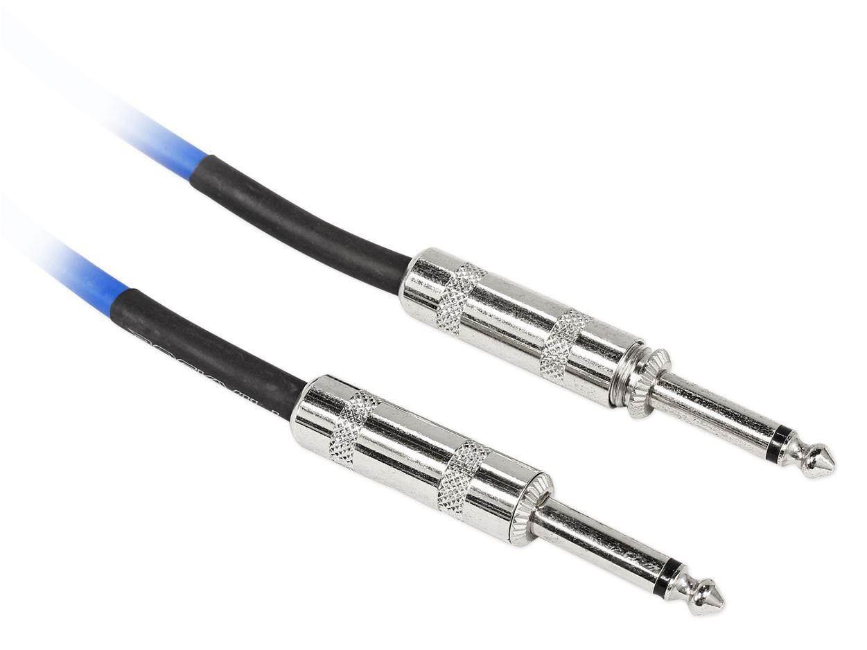 24 Rockville RCGT10BL 10'  1/4" TS to 1/4'' TS Guitar/Instrument Cable