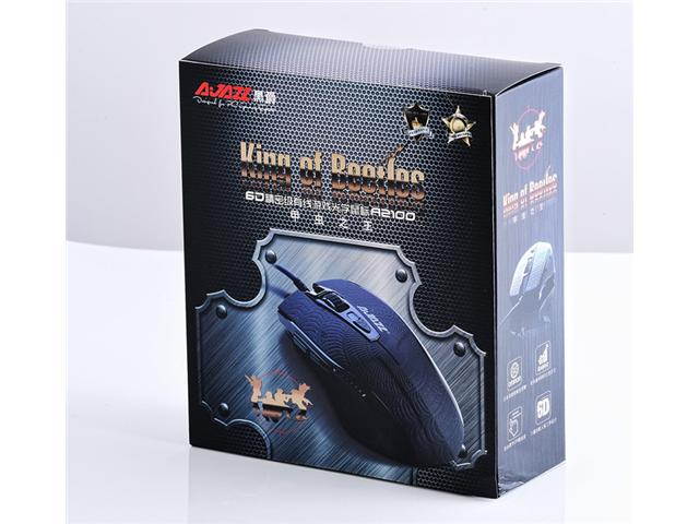 A-Jazz A jazz 2400 dpi black King of beetles 6 buttons Wired USB Optical Game Gaming Mouse