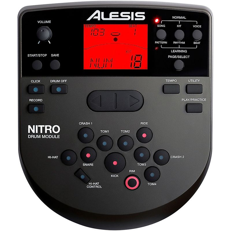Alesis Nitro Mesh Special Edition Electronic Drum Kit With Mesh Pads and Strike 8 Drum Set Monitor