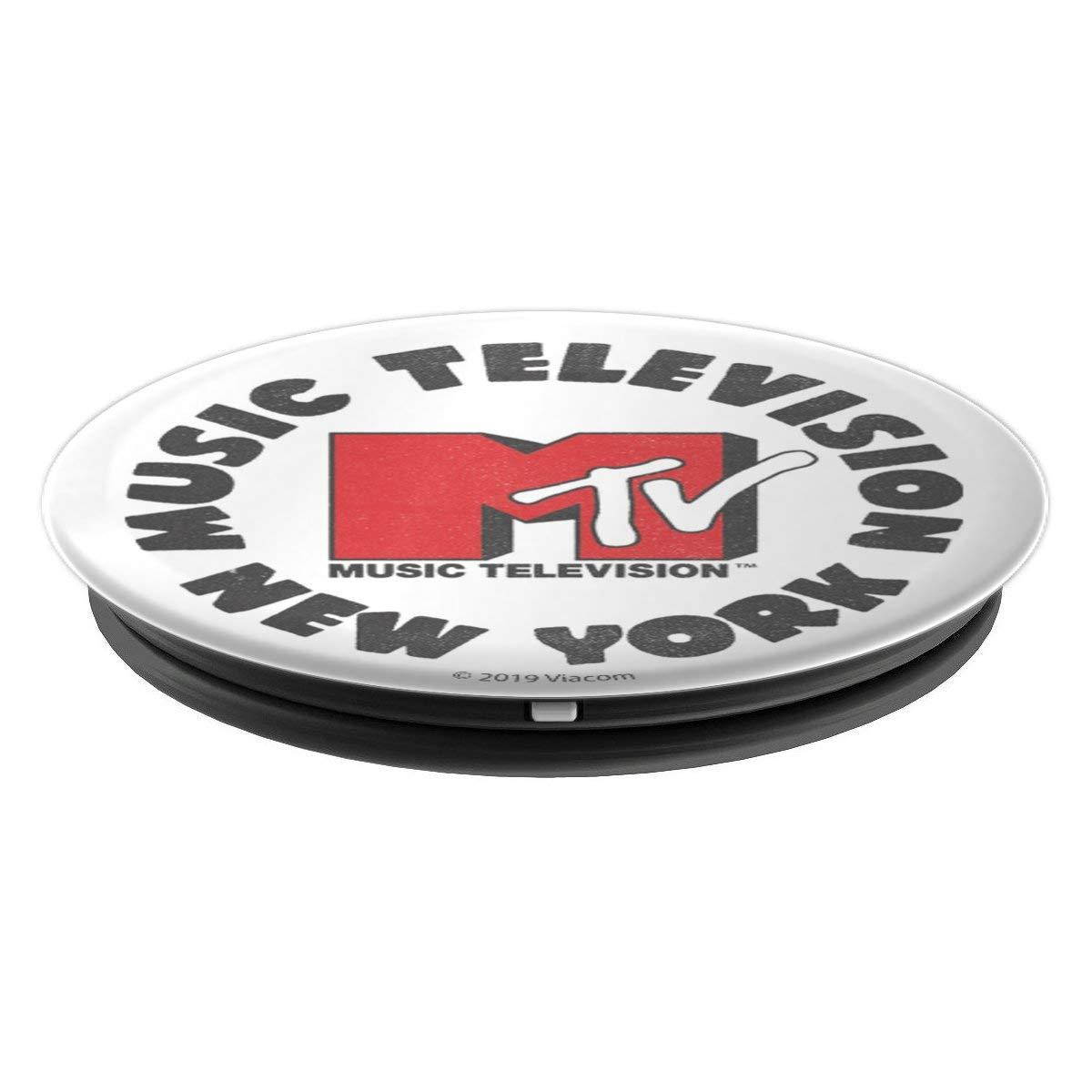 MTV Music Television New York Logo PopSockets Grip and Stand for Phones and Tablets