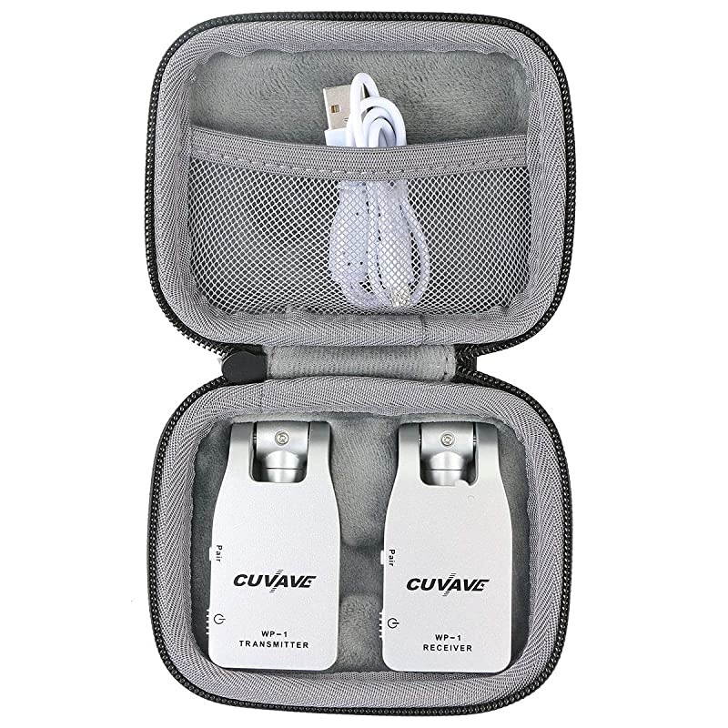 Hard Travel Case for Getaria/Muslady 2.4GHZ Wireless Guitar System Built-in Rechargeable Lithium Battery Digital Transmitter Receiver
