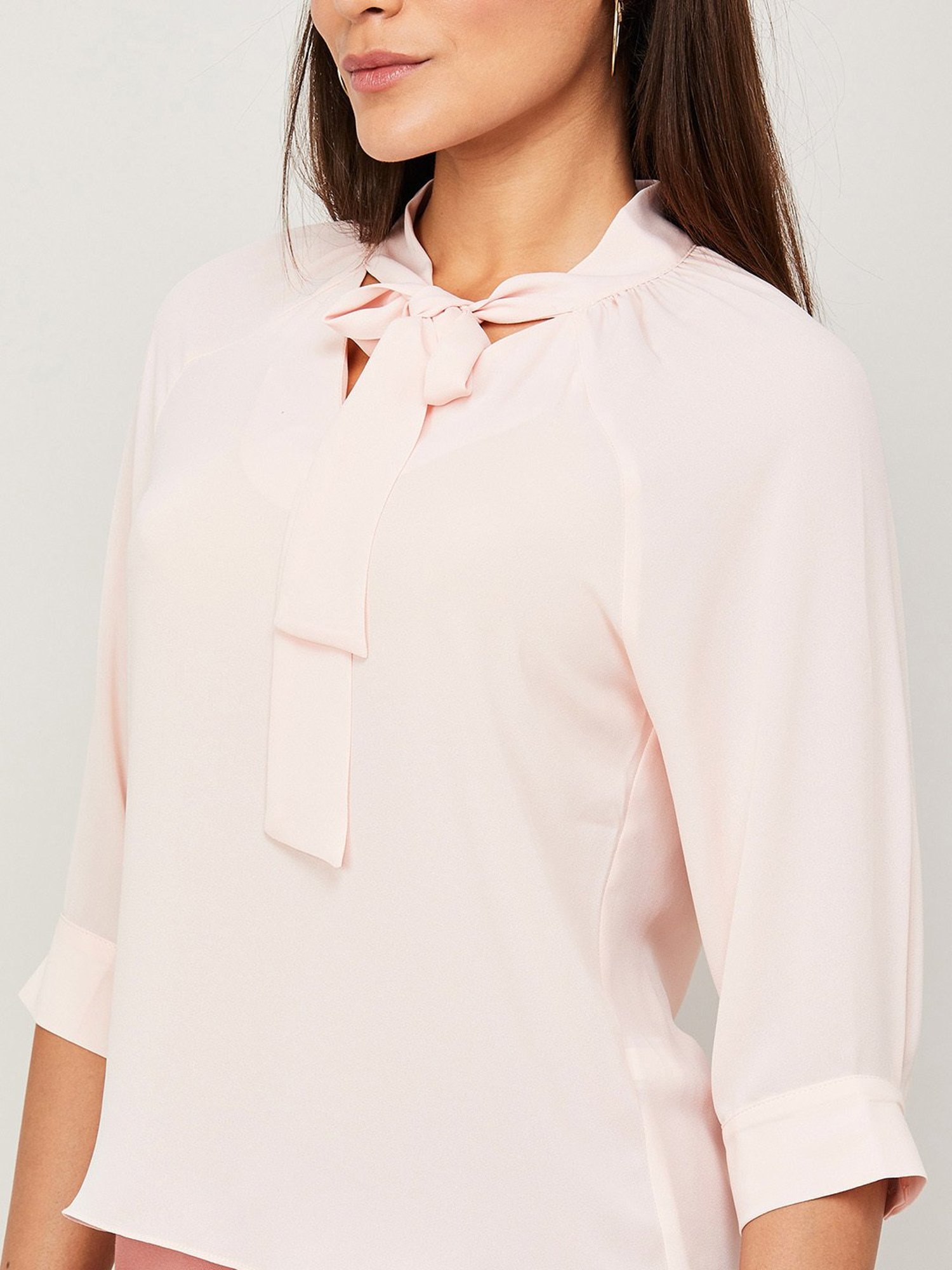 Code by Lifestyle Peach Regular Fit Top