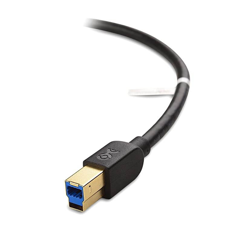 SuperSpeed USB 30 Type A to B in Black 10 Feet