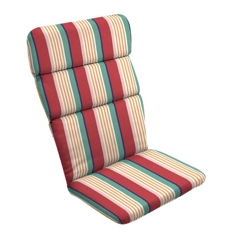 Keeley Stripe Outdoor Adirondack Chair Cushion Red - Arden Selections