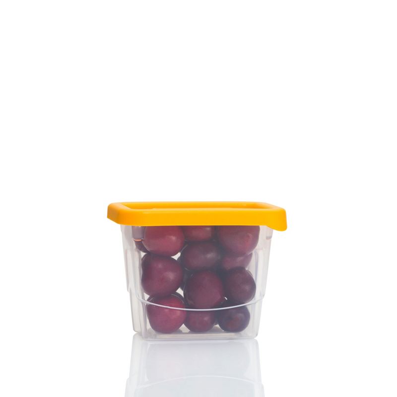 Plas Glas STP60 60 Piece Stackable BPA Free Plastic Food Storage Containers and Lids with 4 Sizes, Microwave Safe, Dishwasher Safe, and Freezer Safe