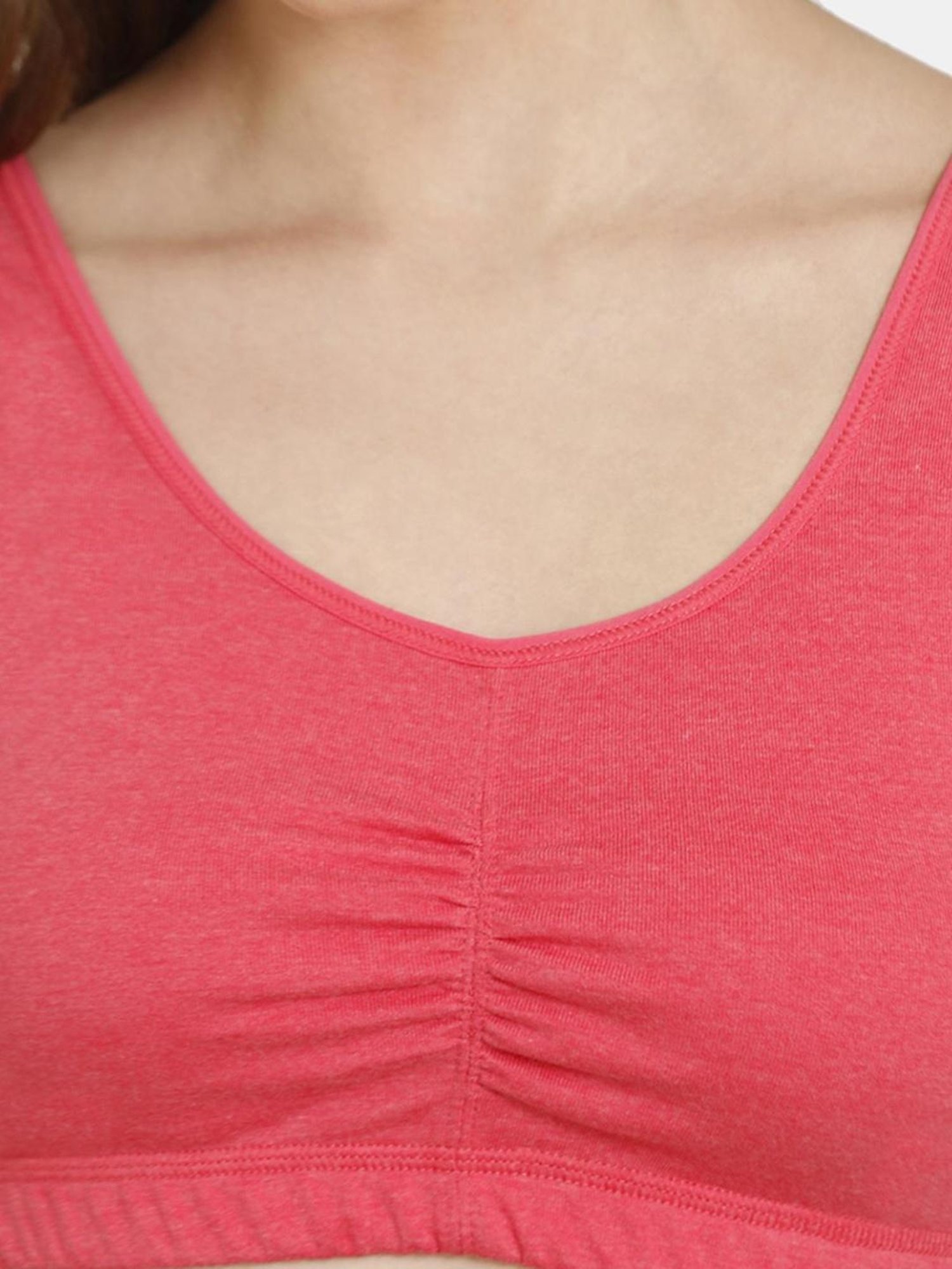 Rosaline by Zivame Coral Non-padded Bra