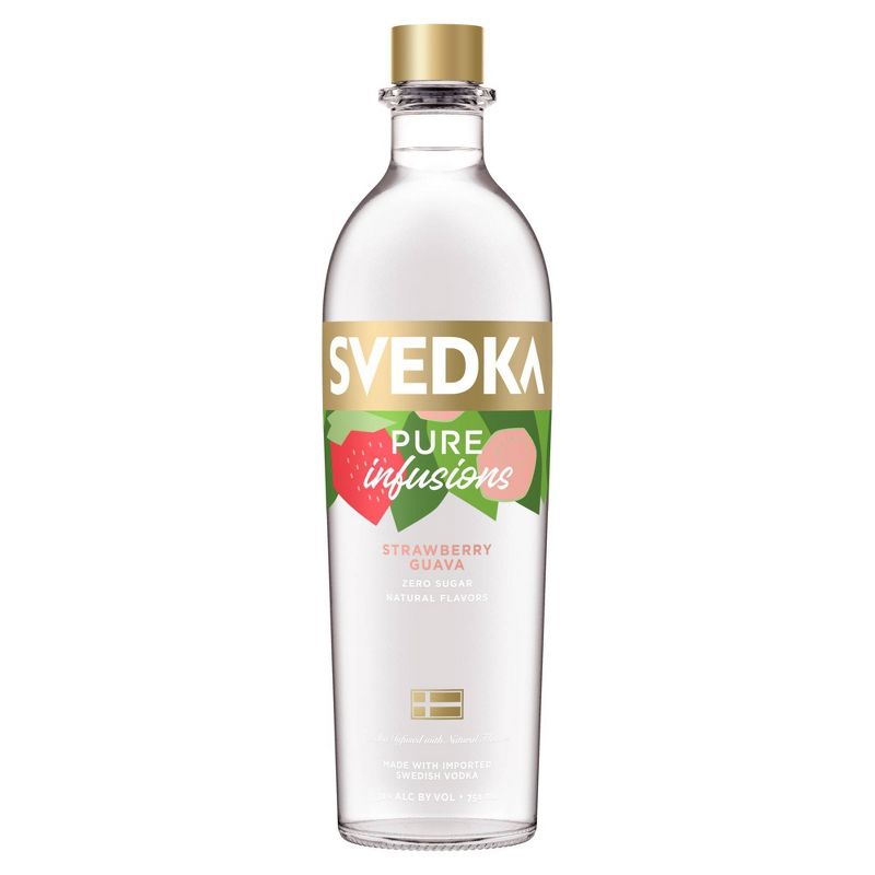 SVEDKA Pure Infusions Strawberry Guava Flavored Vodka - 750ml Bottle