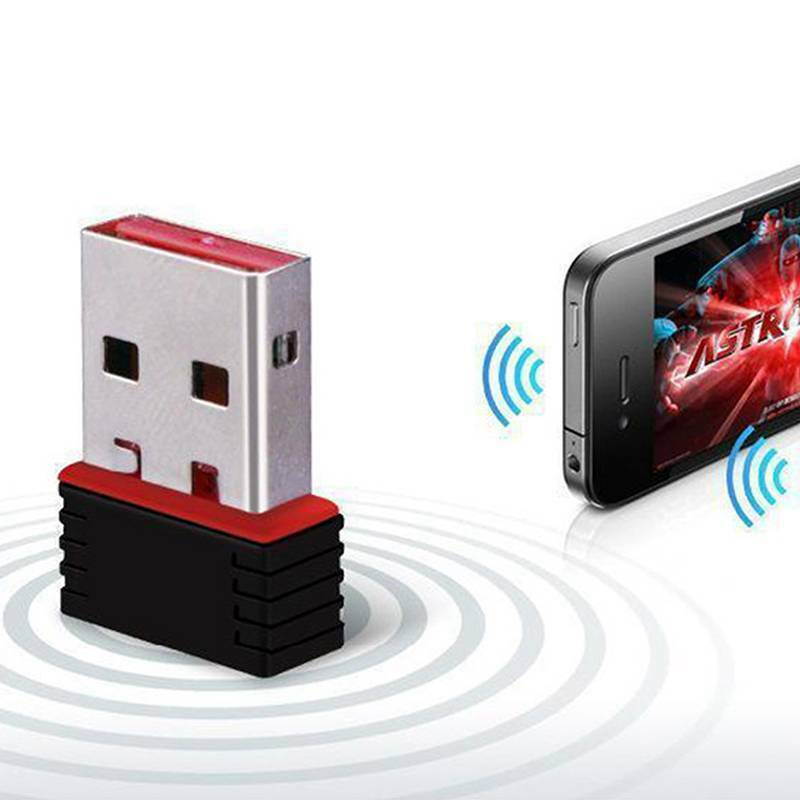 150Mbps USB WiFi Adapter, 2.4GHz WiFi Dongle, WiFi USB, USB 2.0 Wireless Adapter for Desktop/Laptop, Compatible with Windows XP/7/8/8.1/10,Vista,Mac