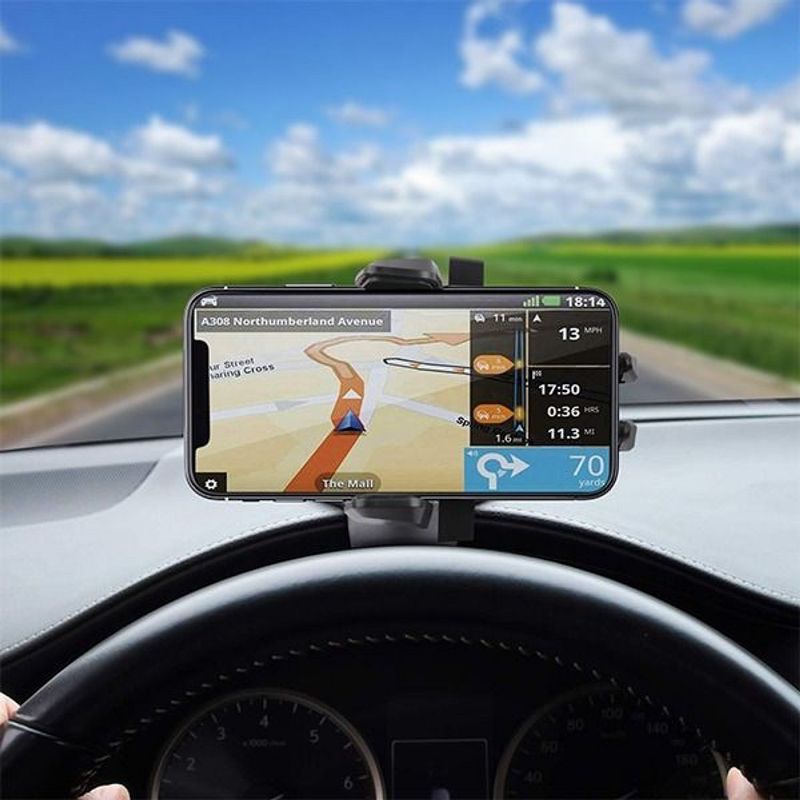 Valor Universal 360 Degree Rotation Dashboard Phone Mount Holder For Smartphone - Black