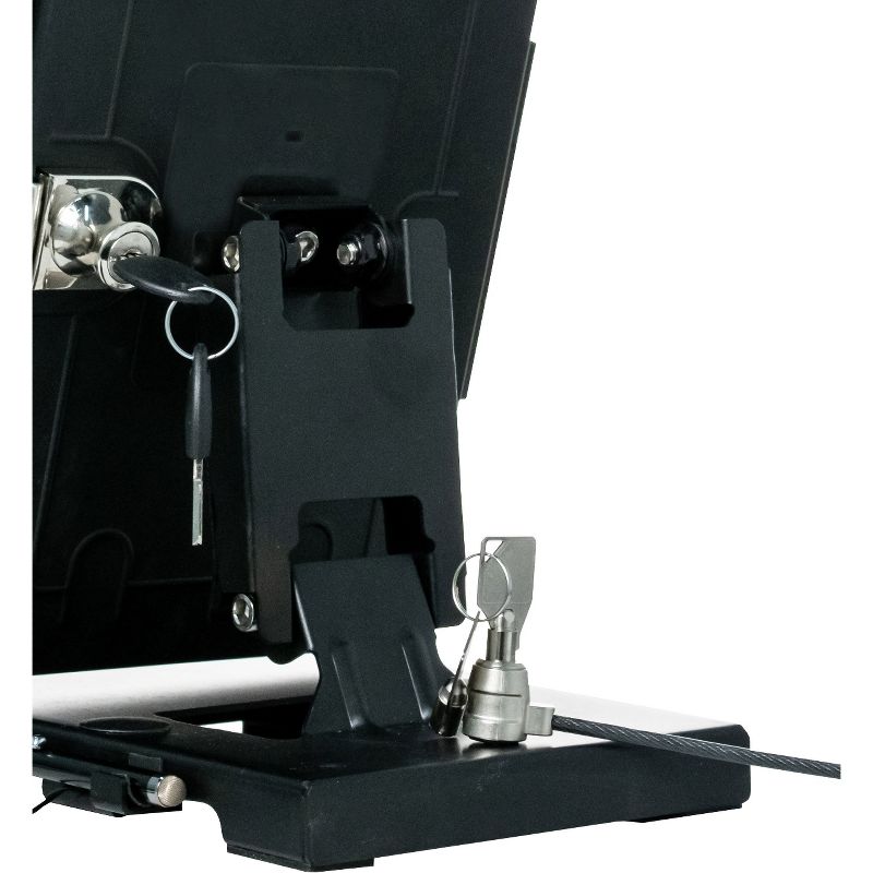 CTA Digital Flat-Folding Tabletop Security Stand - Up to 9.7" Screen Support - 10" Height x 8.3" Width x 7.3" Depth