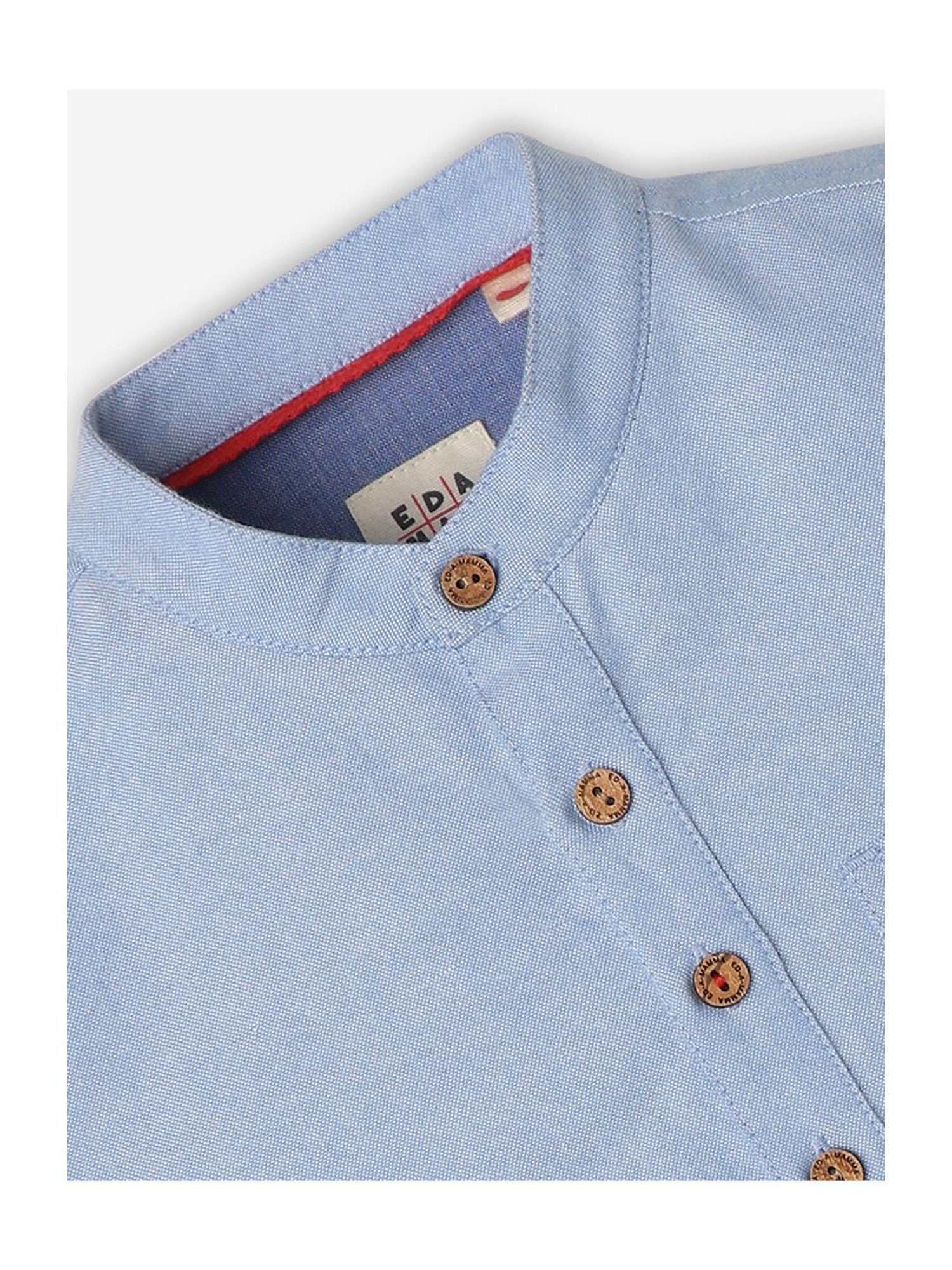 Ed-a-Mamma Kids Light Blue Textured Shirt