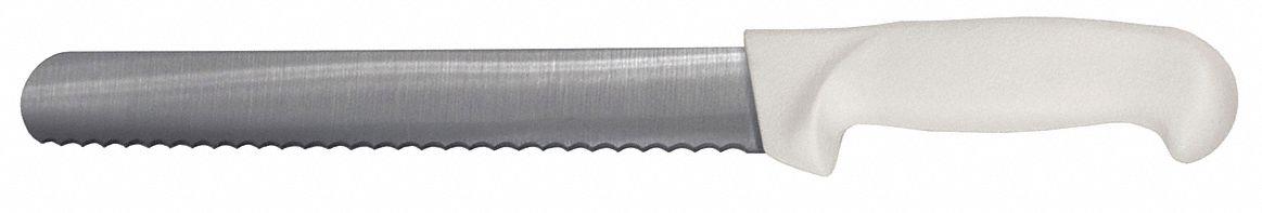 Crestware 12" Serrated Slicer Knife, White   KN53