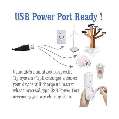 Gomadic compact and retractable USB Charge cable for Samsung Stealth / Stealth V - USB Power Port Ready design and uses TipExchange