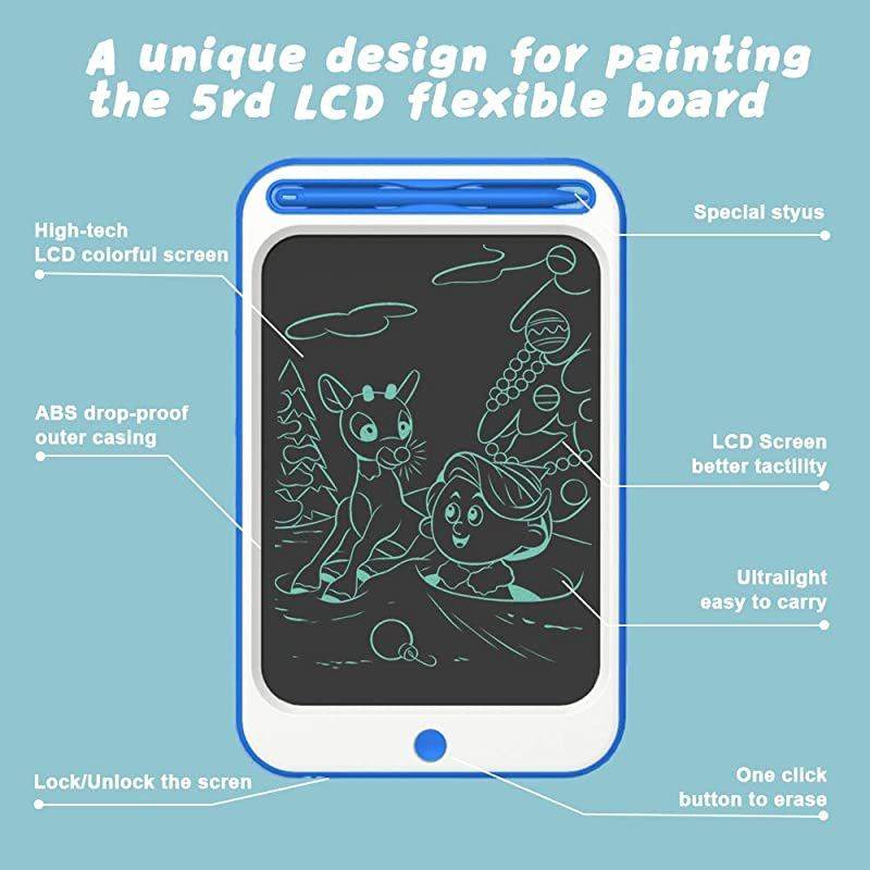 LCD Writing Tablet 10 Inch Digital Electronic Graphics Tablet Ewriter with Memory Lock Mini Board Handwriting Pad Suitable for Kids and Adults for Home SchoolOffice Update Dark Blue