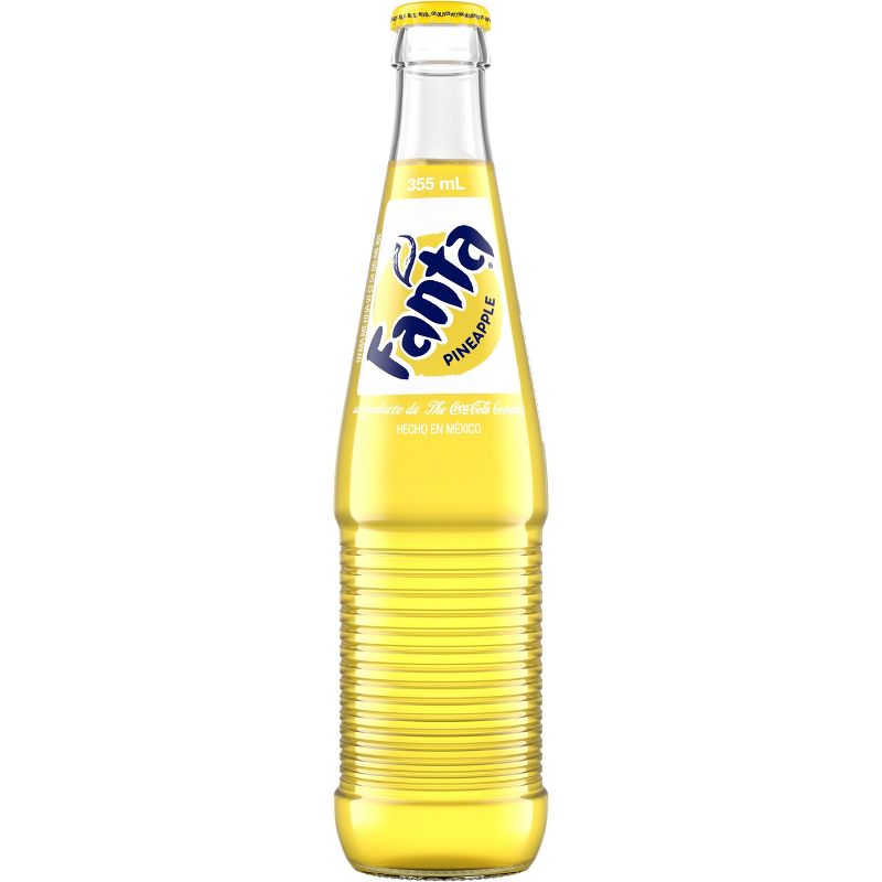 Fanta Pineapple de Mexico Soda - 12 fl oz Glass Bottle