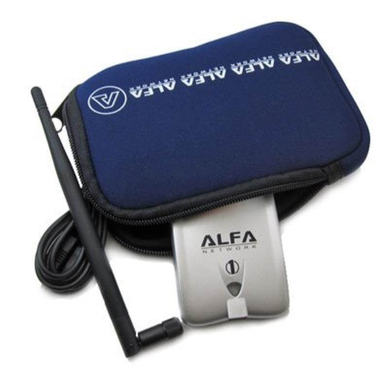 alfa ubag blue neoprene carry case/holder for the awus036h, awus036nh, awus051nh, wus036nha, wus036nhr and other devices