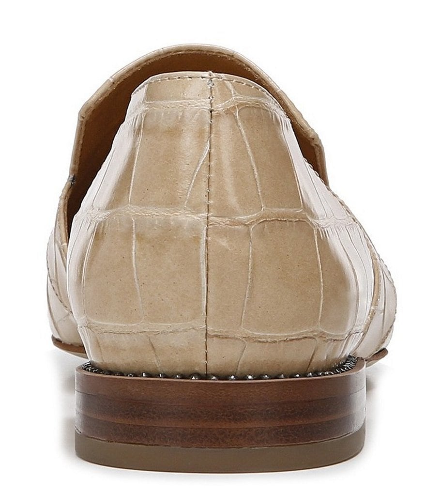 Sarto by Franco Sarto Toby Croco Print Leather d'Orsay Loafers