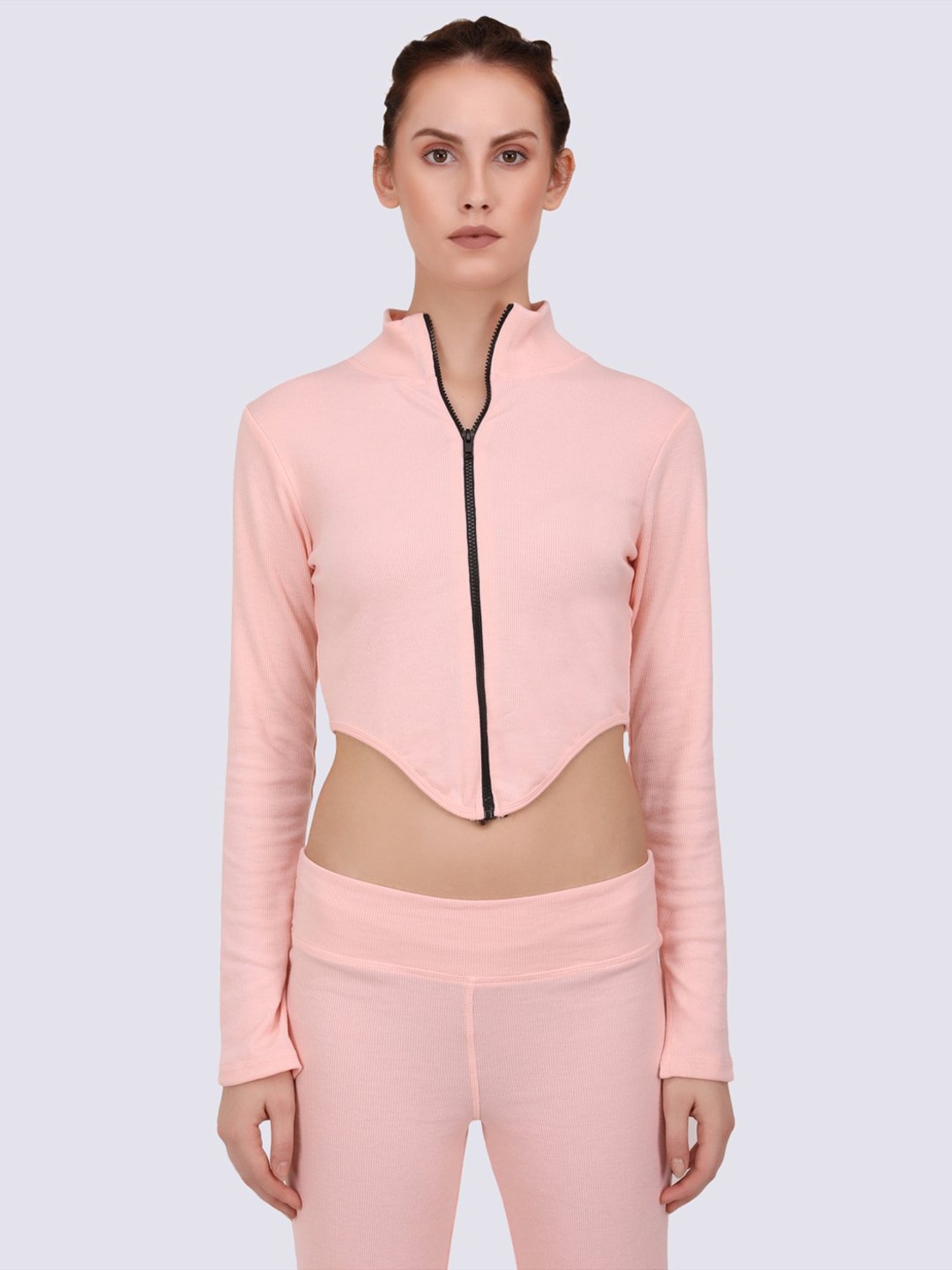 EVERDION Peach Cotton Sports Top