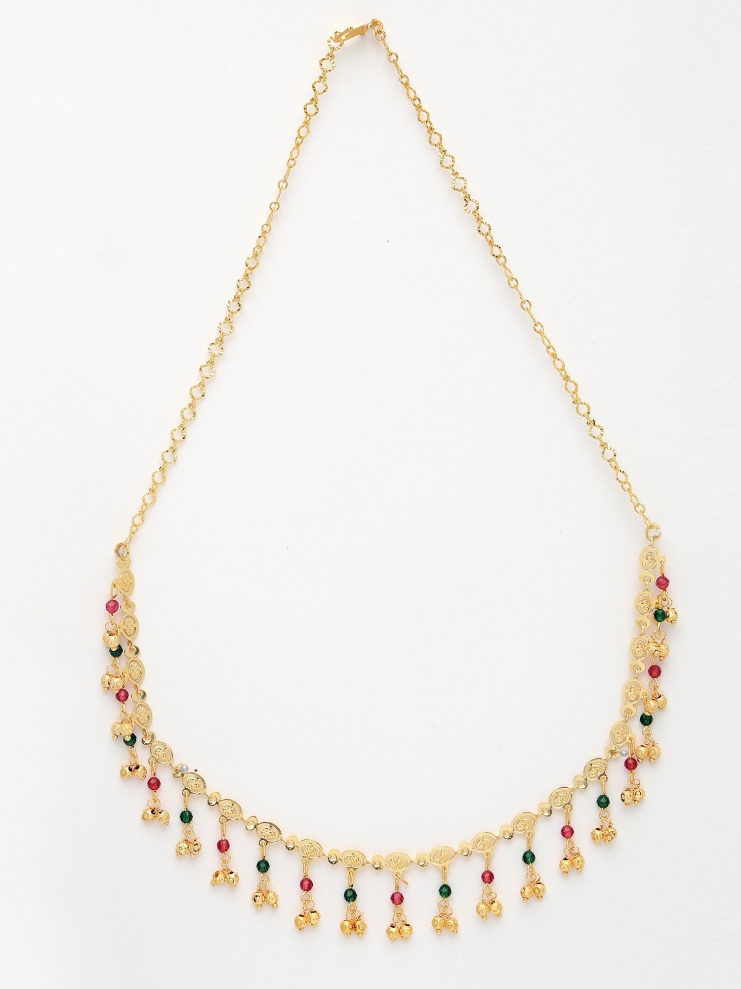 NVR Women's Multicolor Gold-Plated Minimal Chain