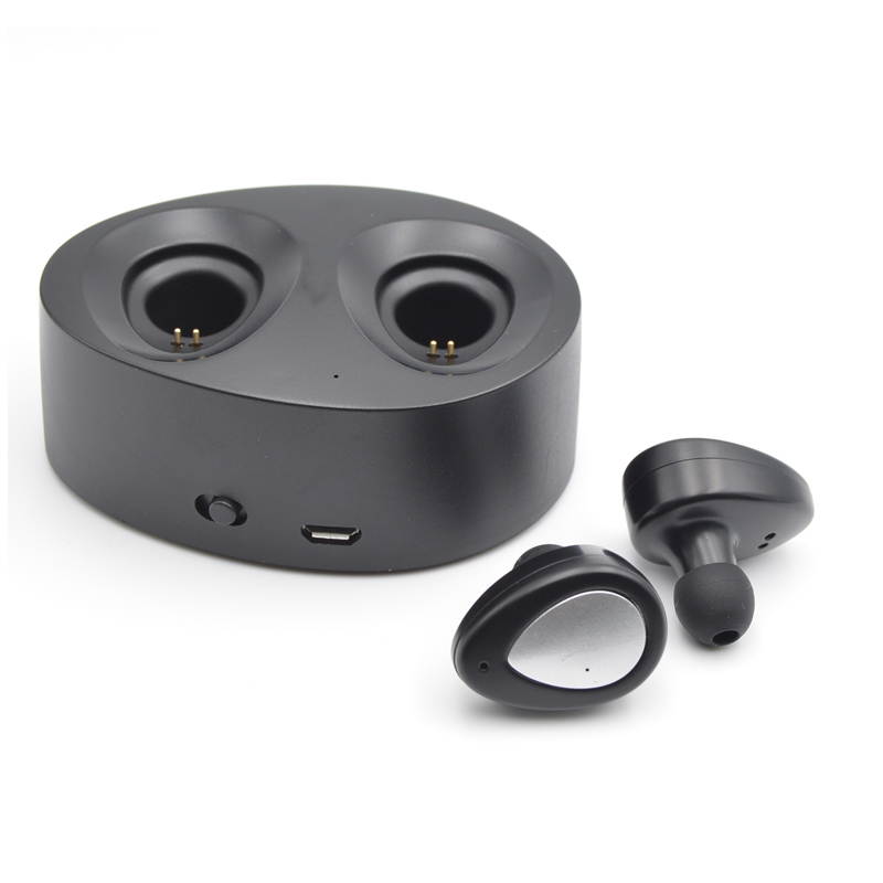 TWS K2 Bluetooth Earbuds True Wireless Mini Stereo Earphone with Charging Socket Play Music for iPhone 7 Plus