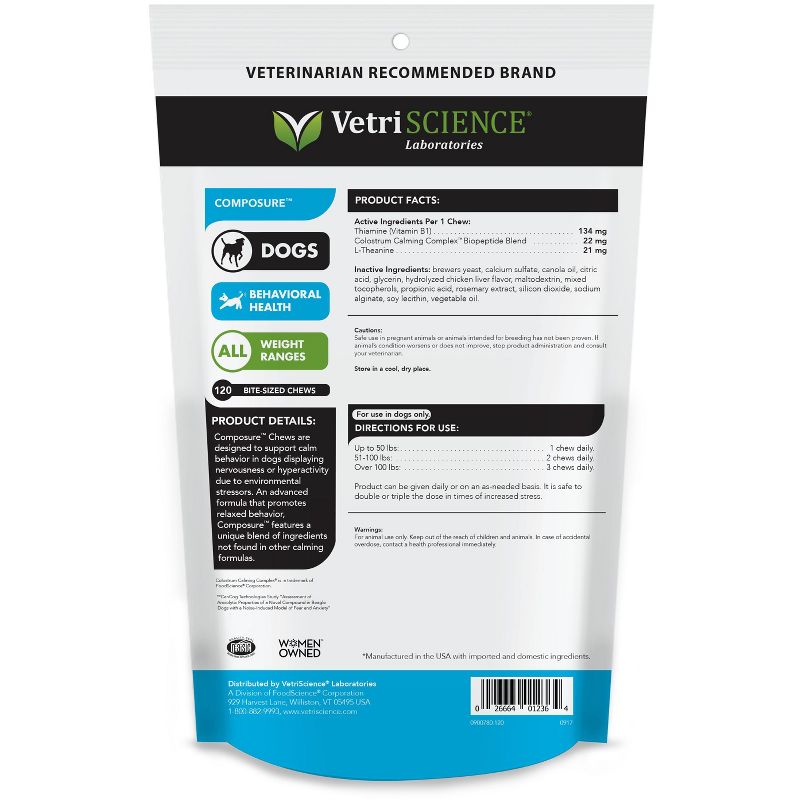 Zesty Paws Hemp Elements Omega Vitamin Bites - 90ct