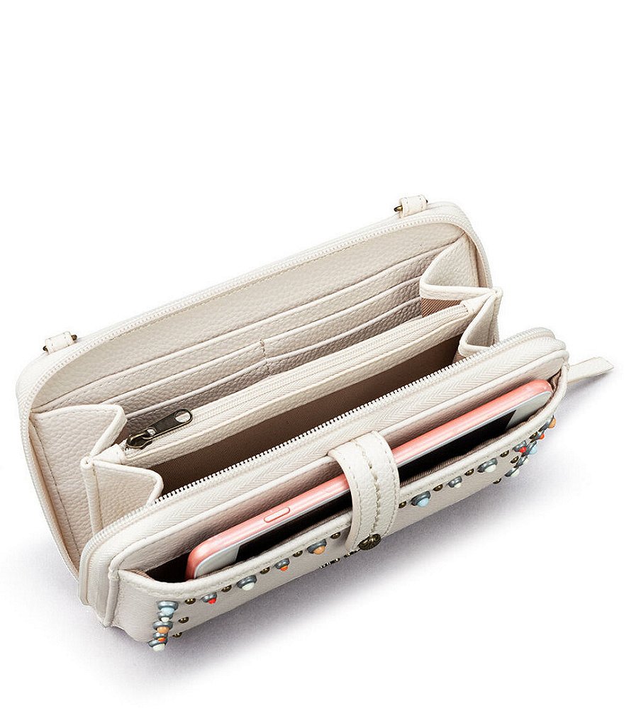 Etienne Aigner Adeline Signature Leather Wristlet Crossbody Bag