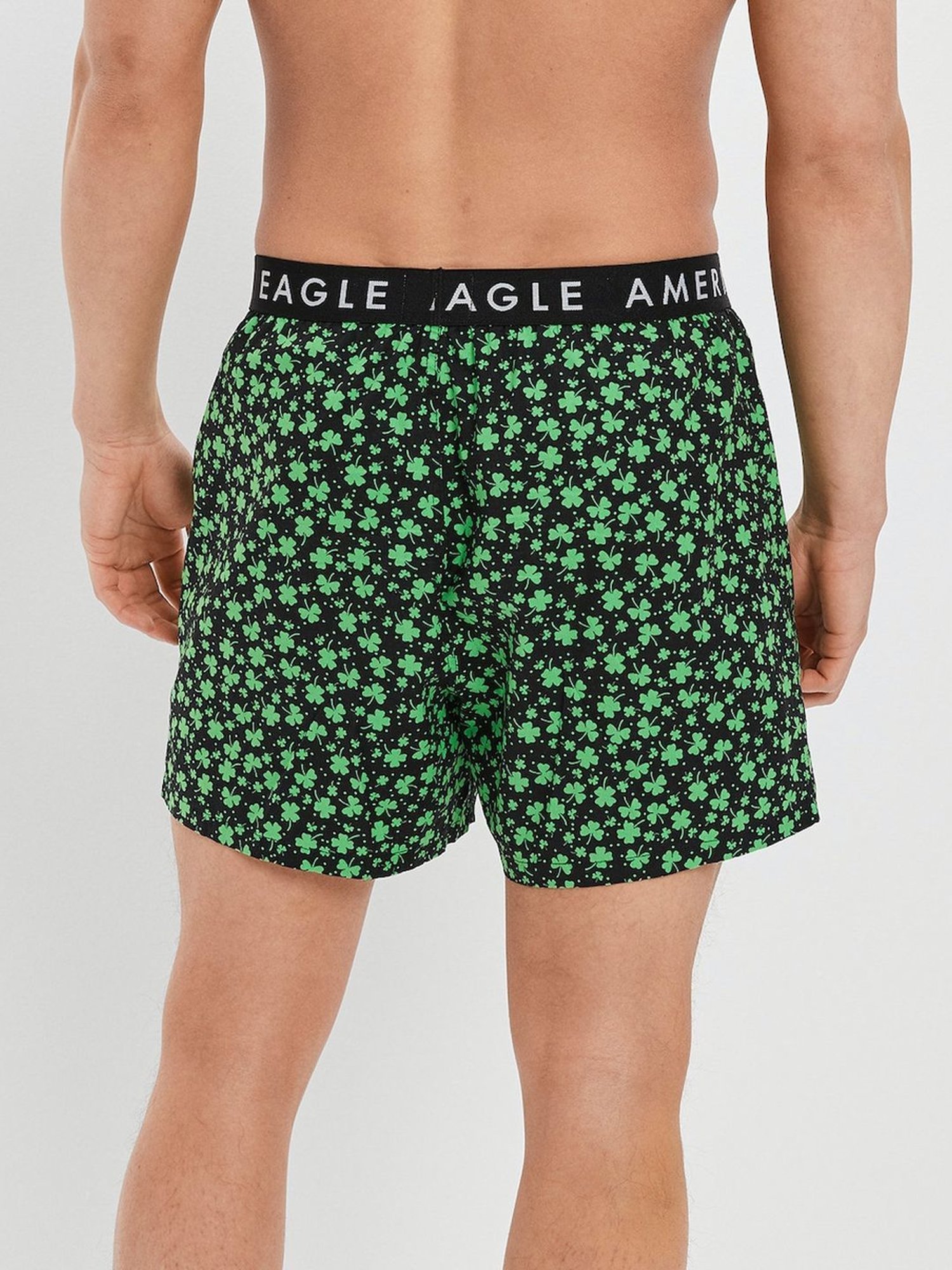American Eagle Black Regular Fit Printed Boxers
