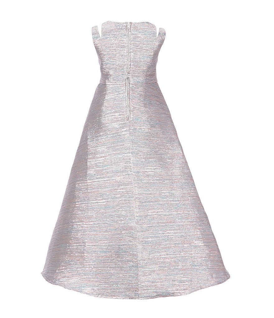 Bonnie Jean Big Girls 7-16 Sequin/Ombre Handkerchief-Hem Dress