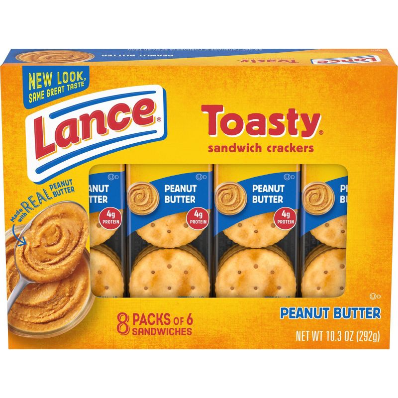 Lance Peanut Butter Toasty Cracker Sandwiches - 10.3oz/8ct