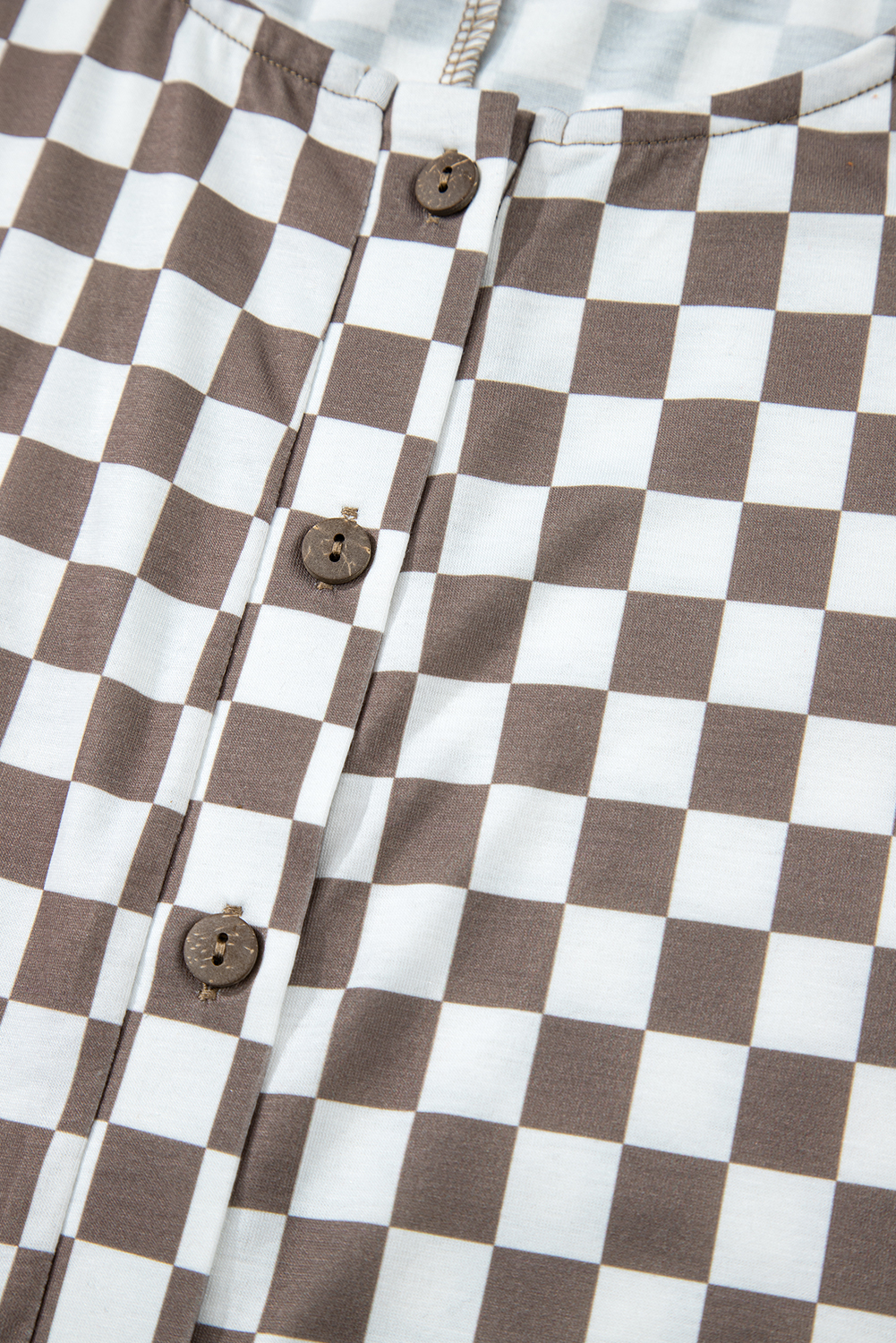 Gray Textured Wide Leg Overall with Pockets