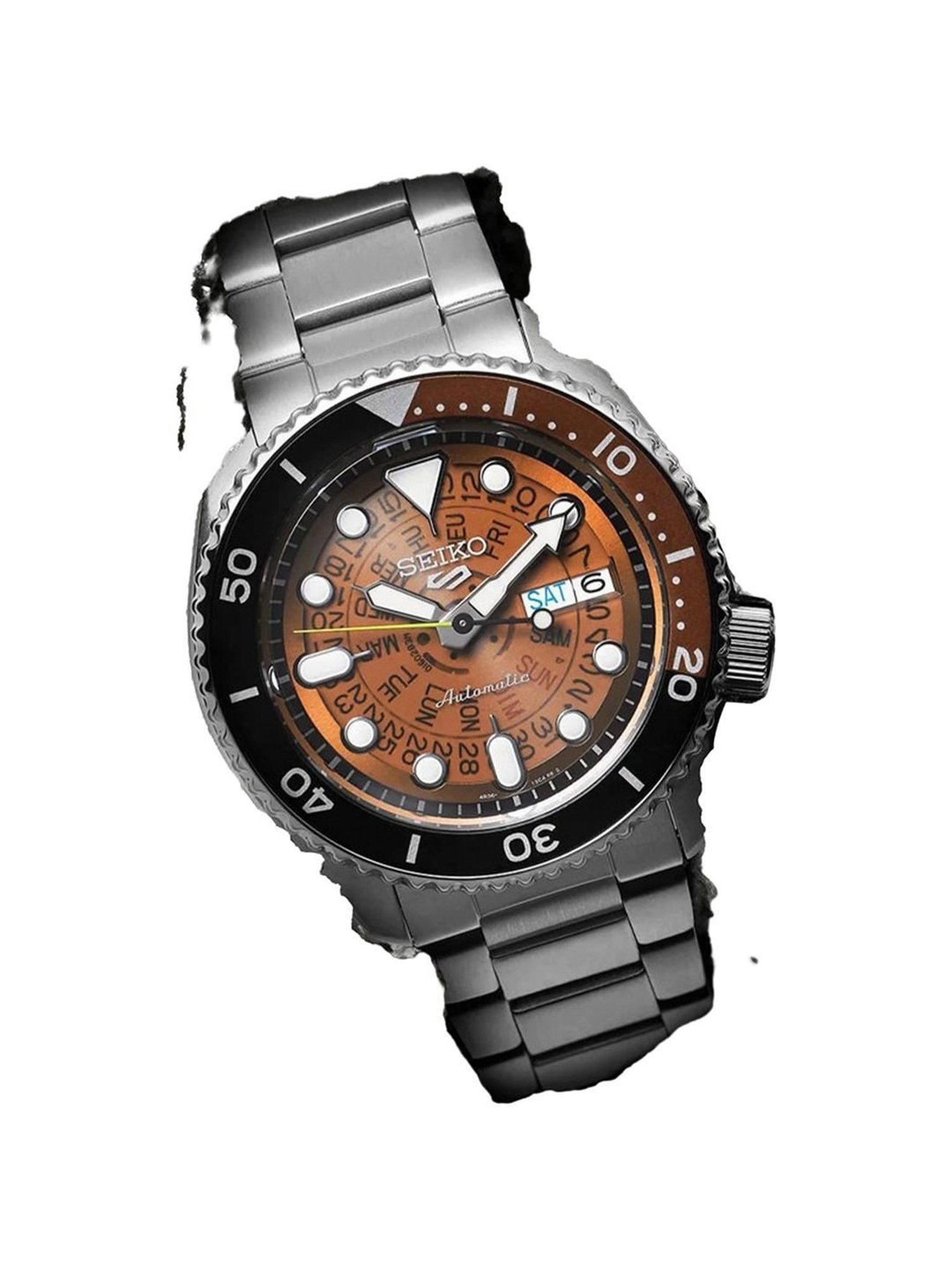 Seiko SRPJ47K1 5 Sports Automatic Watch for Men