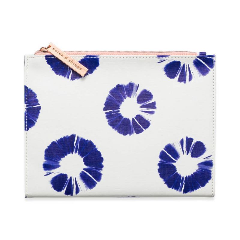 Leatherette Journal with Zipper Pouch Indigo Batik - DesignWorks Ink