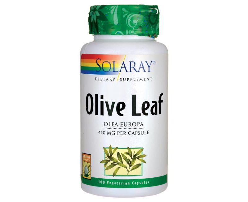 Solaray Herbal Supplements Olive Leaf 410 mg Capsule 100ct.