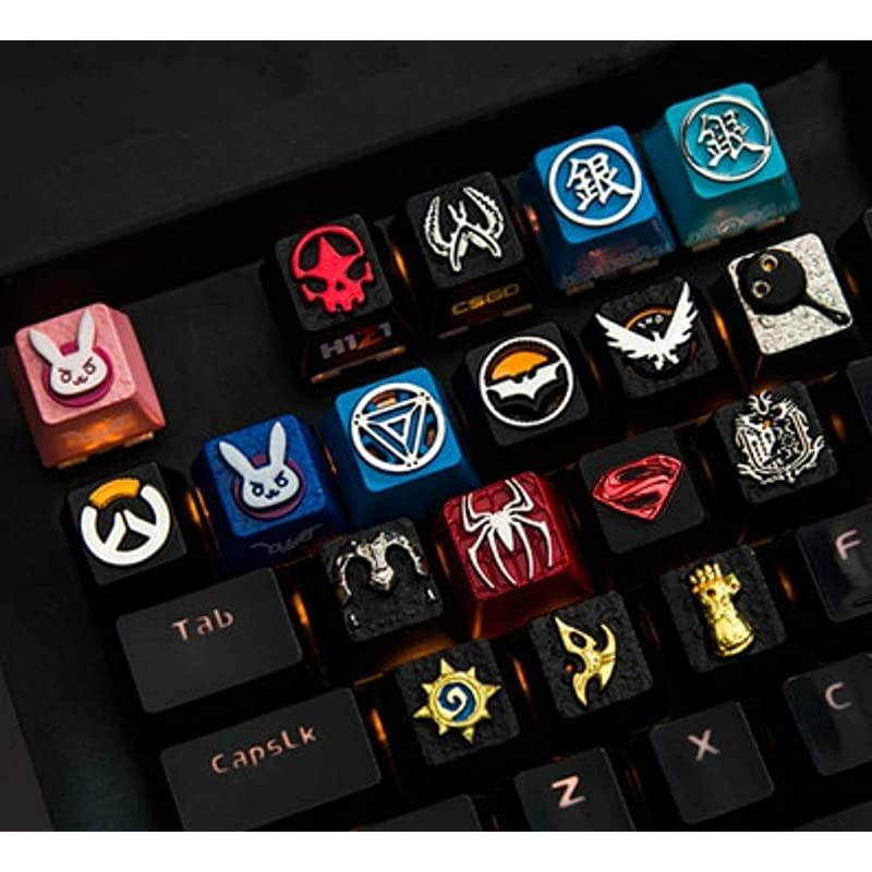 CSGO Custom Counterstrike Gaming Keycaps for Cherry MX Switches Fits Most Mechanical Keyboards with Keycap Puller