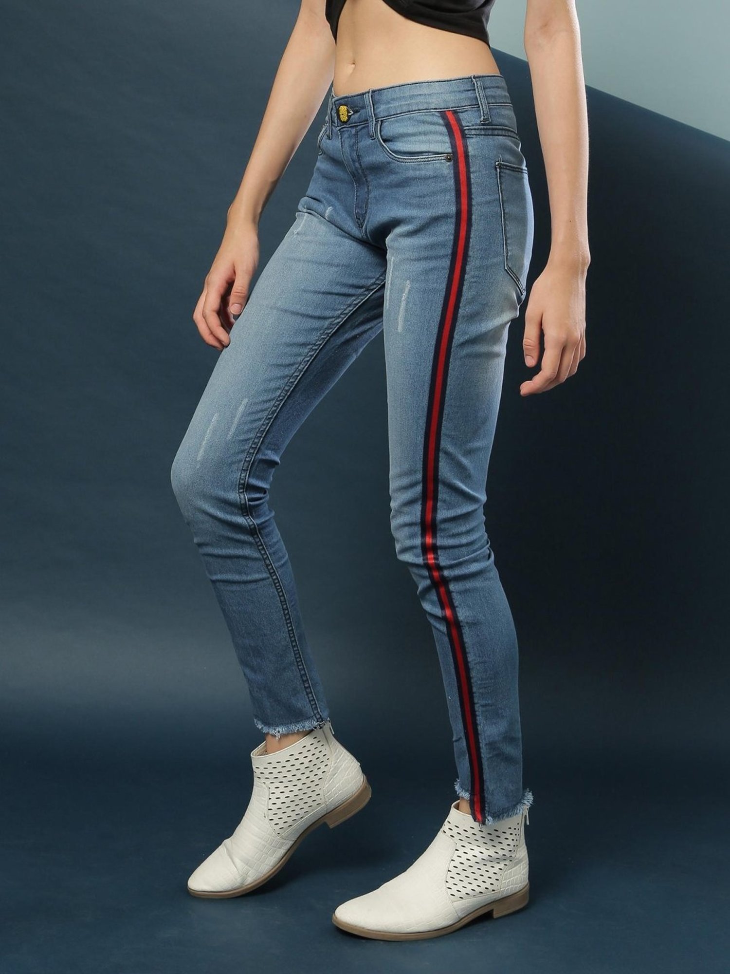 Campus Sutra Blue Slim FIt Jeans