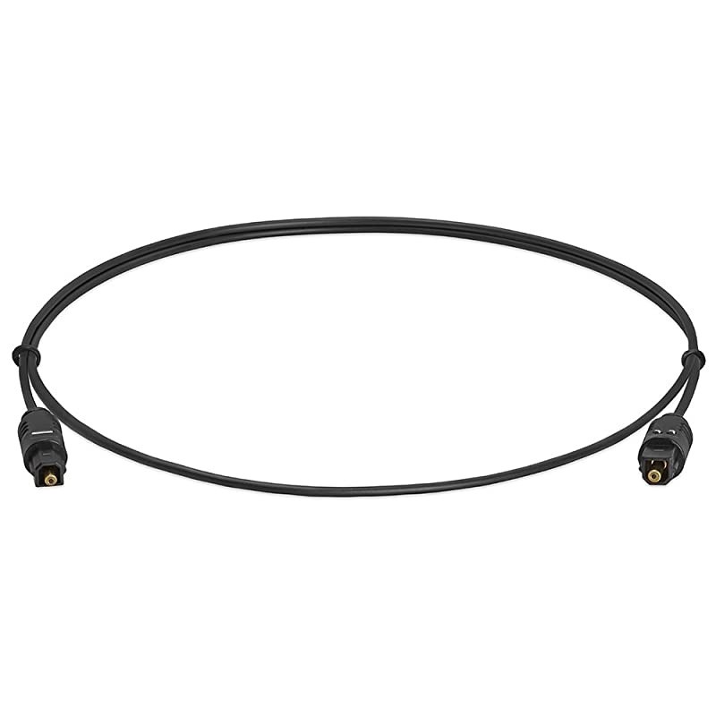 TosLink Cable Digital Optical Audio Cable SPDIF Dolby Digital DTS Surround Sound Bar Cord Toslink Optical Cable for Home Theater 3 Feet