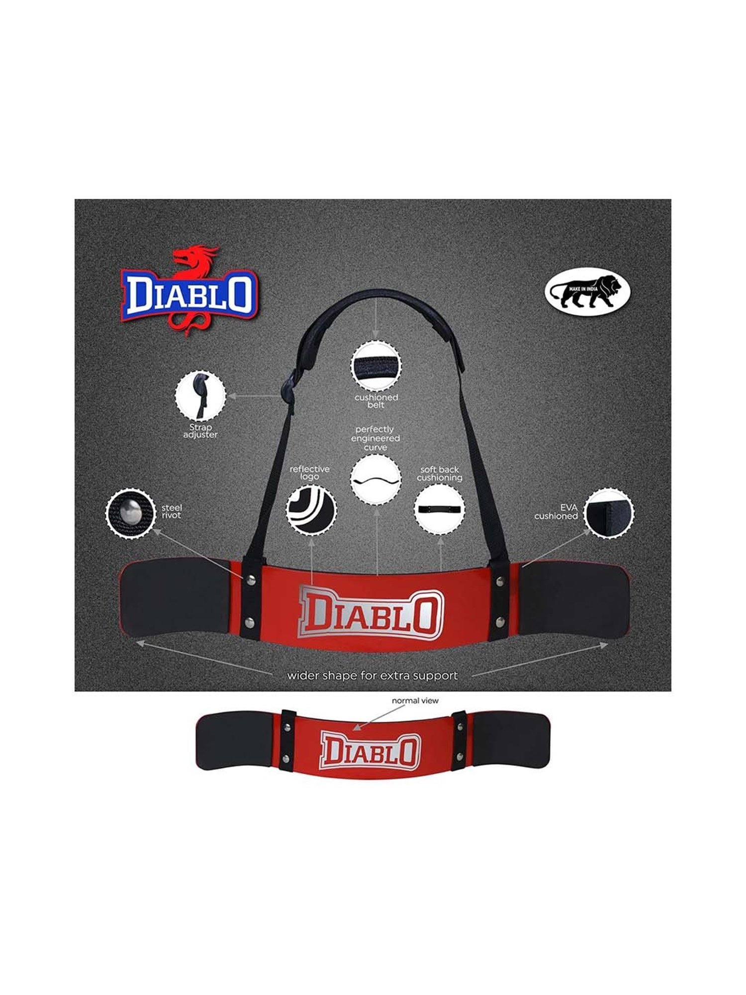Diablo Red & Black Arm Blaster Padded Straps