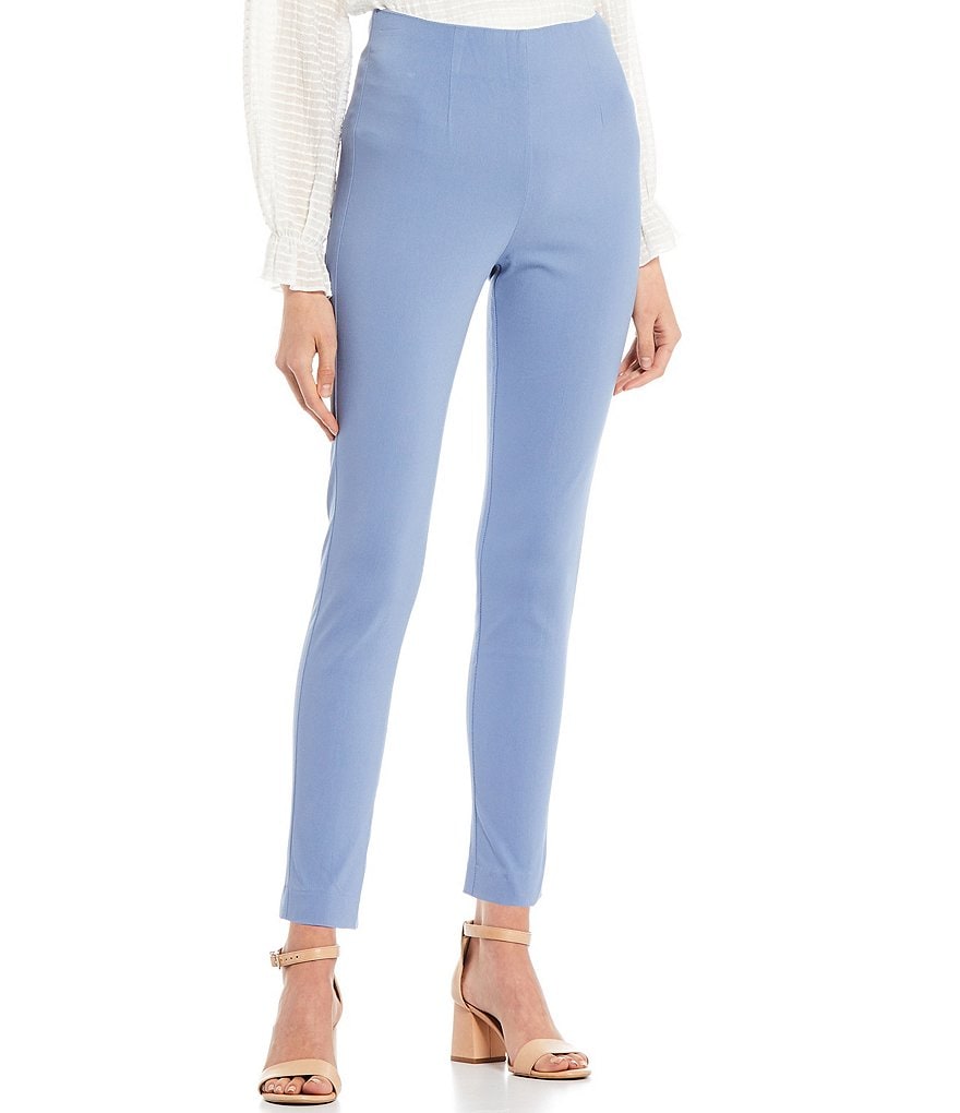 Takara High-Waisted Flat-Front Pull-On Skinny Pants
