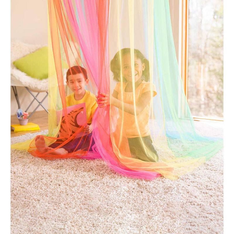 HearthSong - Rainbow Hideaway Canopy with LED Lights