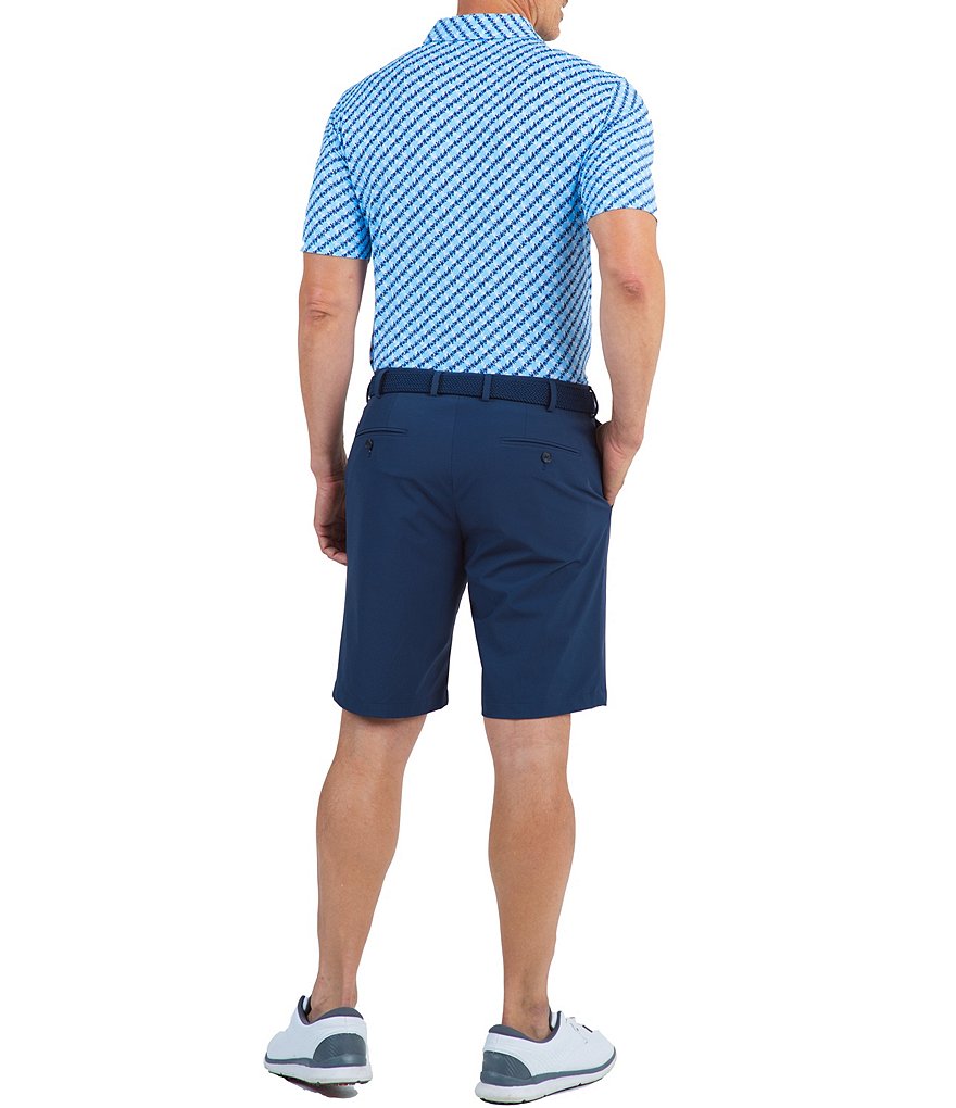 IBKUL Short-Sleeve IceFil&reg; Plaid Polo Shirt