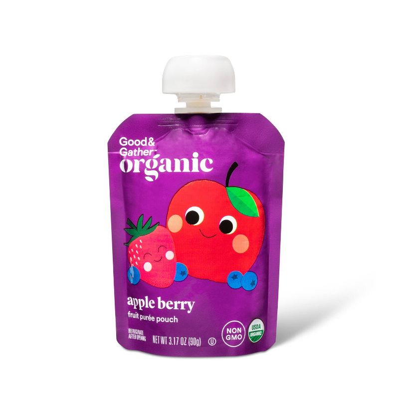 GoGo Squeez Fruit & Veggiez Boulder Berry On-the-Go Pouch - 3.2oz 4pk