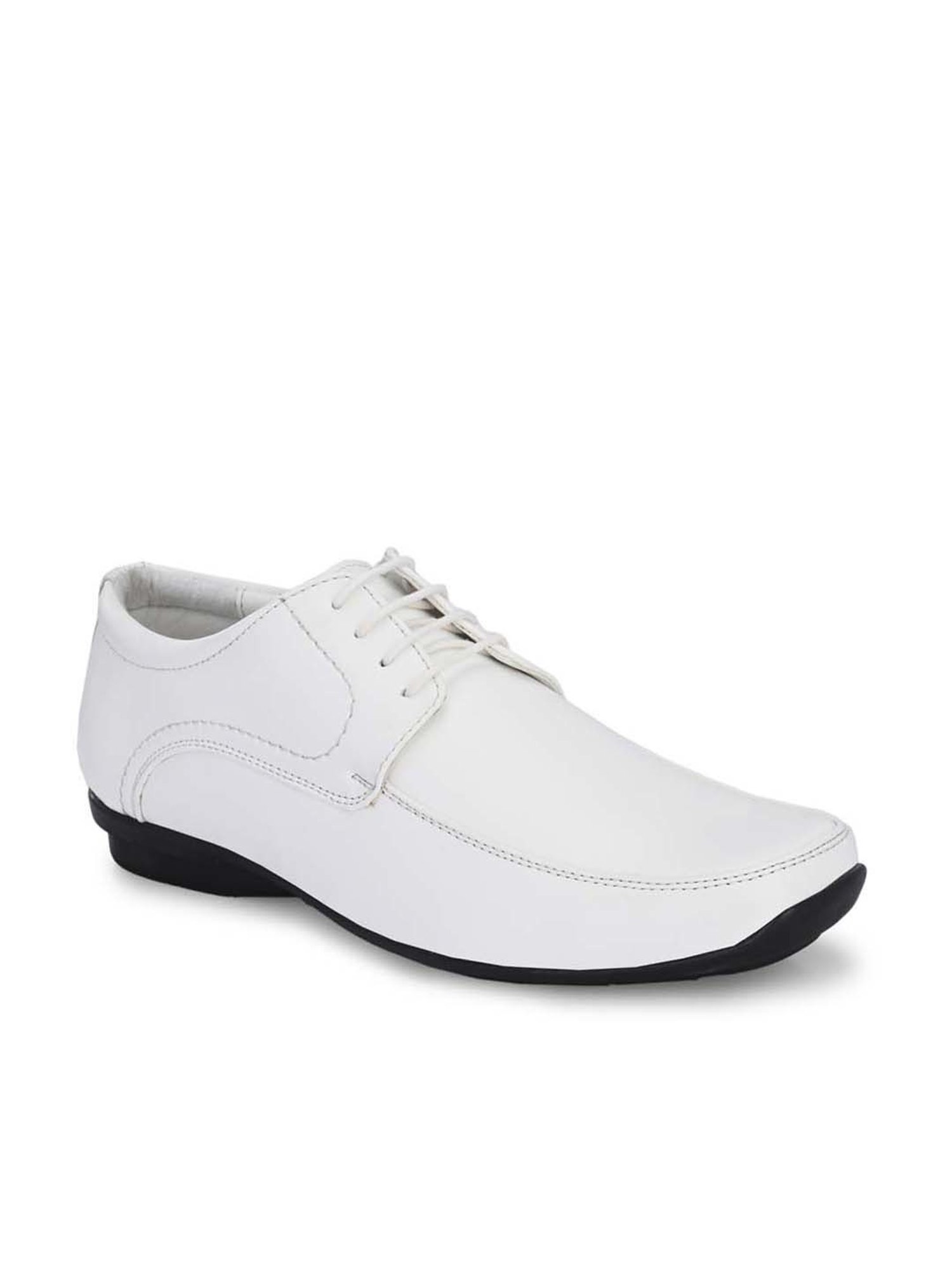 Eego Italy Men's White Derby Shoes