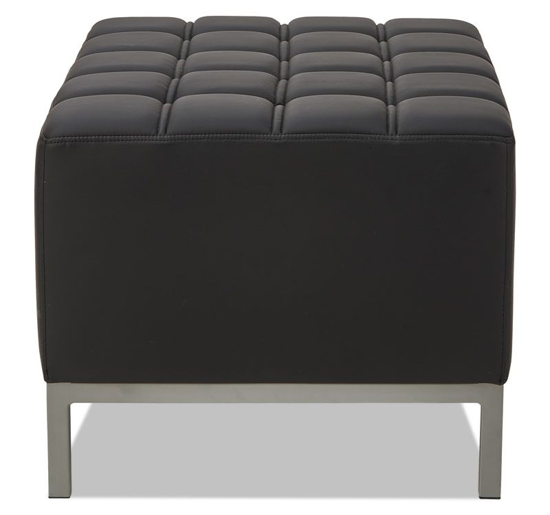 Alera QUB Series Ottoman, 26 3/8 x 21 1/2 x 17 1/2, Black QB8216