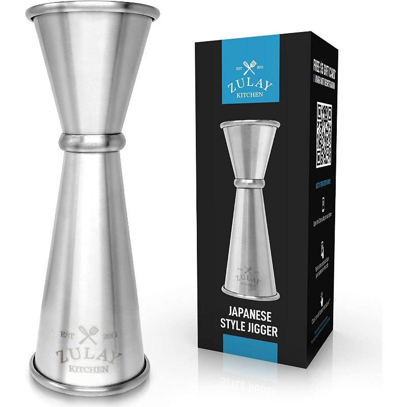 Zulay Kitchen Double Cocktail Jigger, Japanese Style (SS)