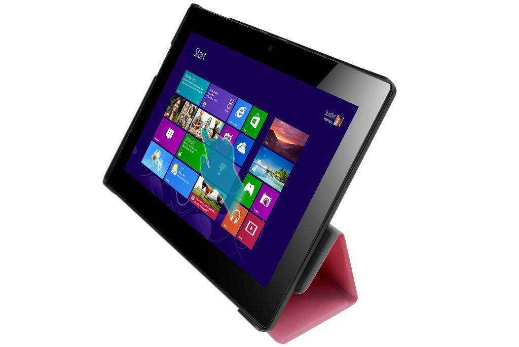 Hellfire Trading Slim Compact PU Magnetic Leather Case for Lenovo Tab 10 A3-A30 - Purple