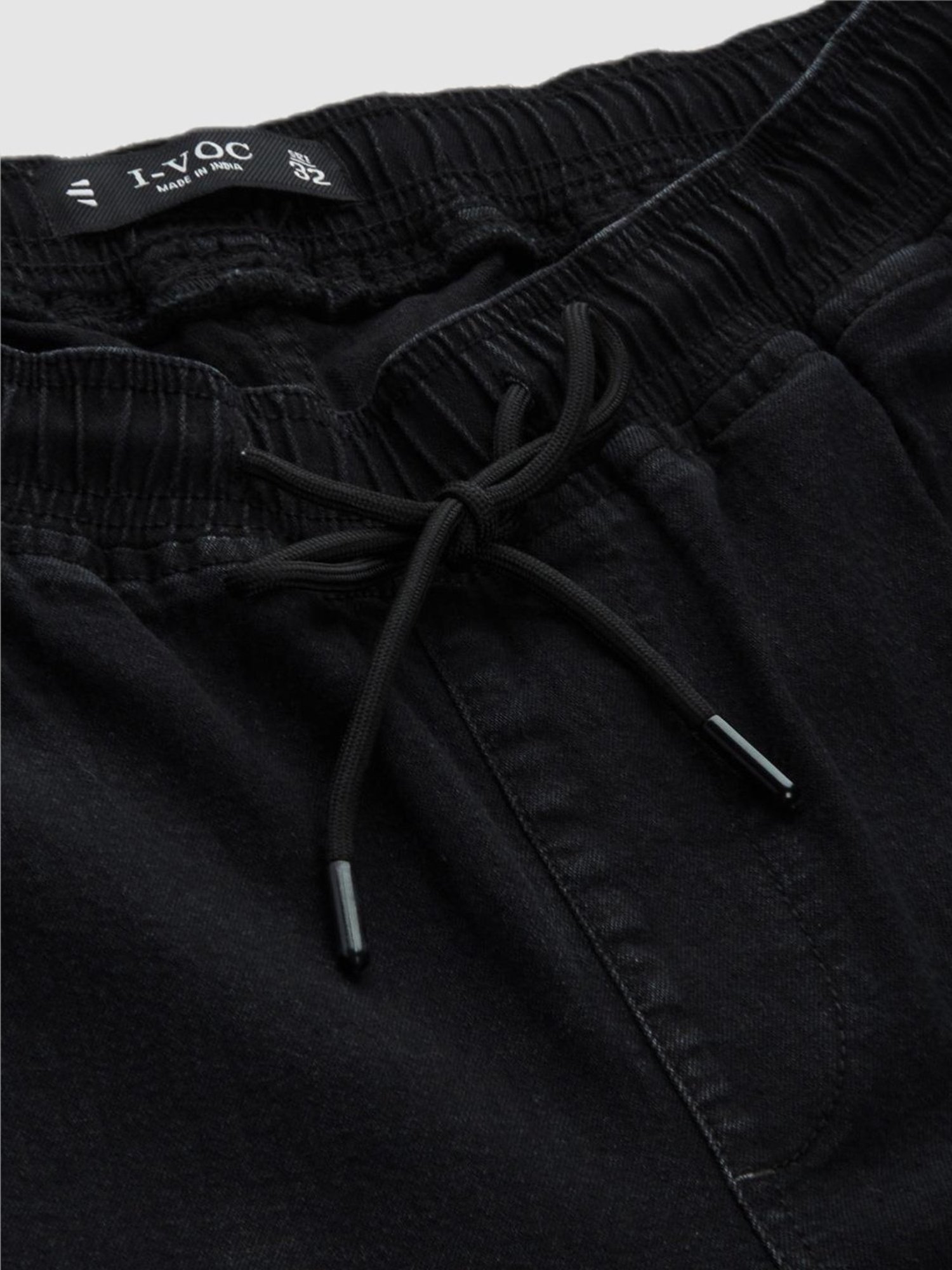 IVOC Black Regular Fit Jogger Jeans