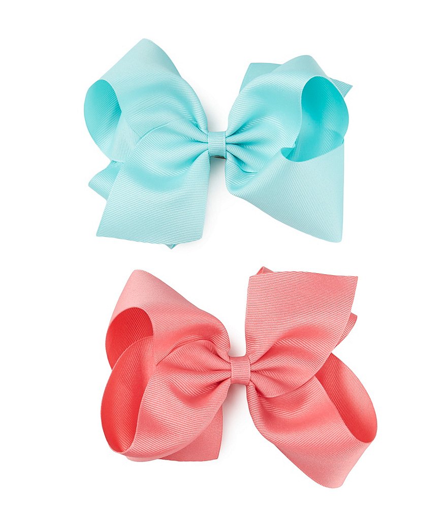 Copper Key Girls Grosgrain King Bows 2-Pack