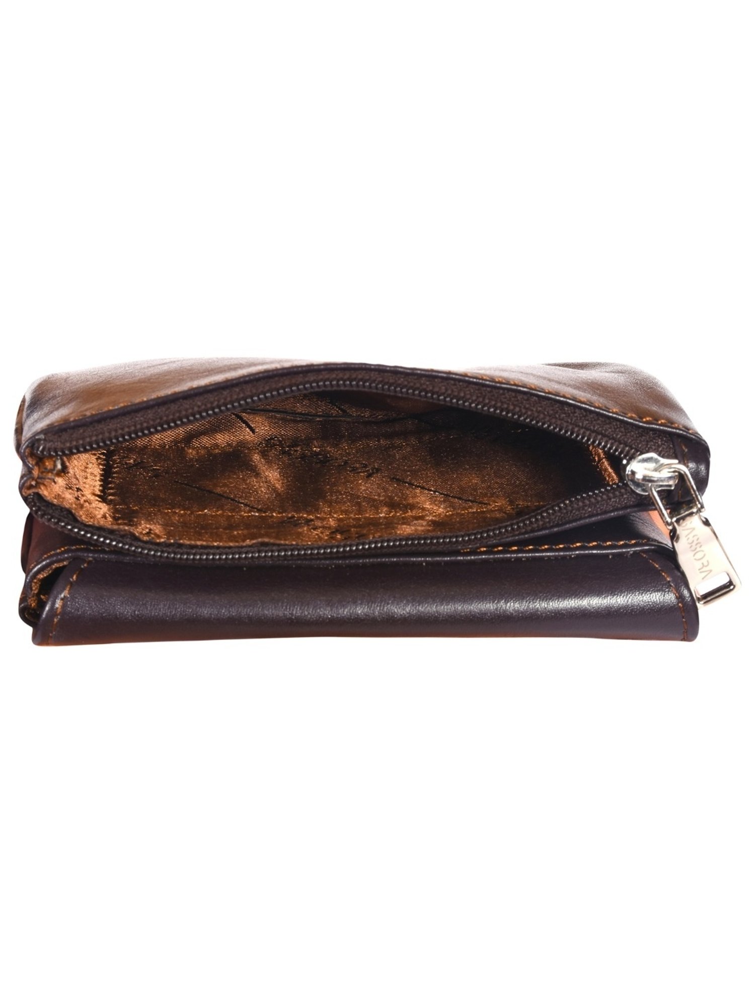 SASSORA ARIA Tan Leather Textured Wallet