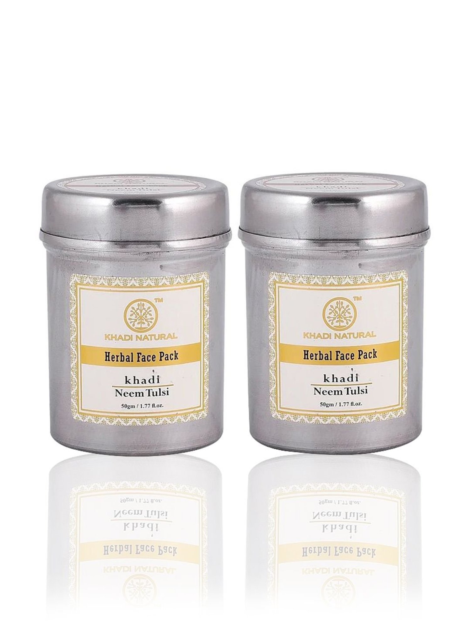 Khadi Natural Neem-tulsi Face Mask Set of 2 - 100 gm