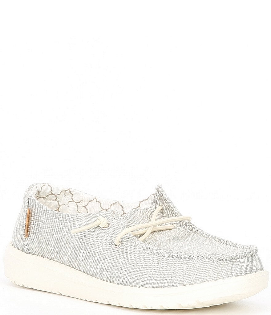 Hey Dude Girls' Wendy Linen Washable Slip-Ons (Toddler)